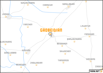 map of Gaobeidian