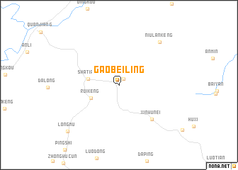 map of Gaobeiling