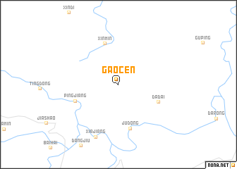 map of Gaocen