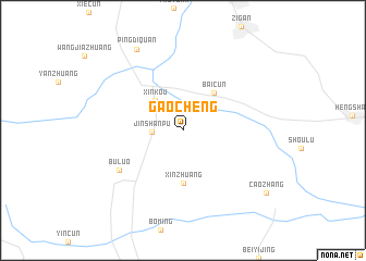 map of Gaocheng