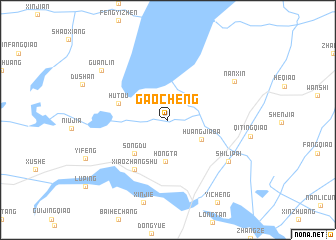 map of Gaocheng