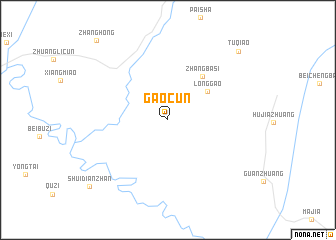 map of Gaocun