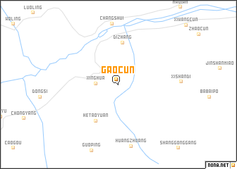 map of Gaocun