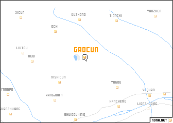 map of Gaocun