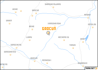 map of Gaocun