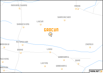 map of Gaocun