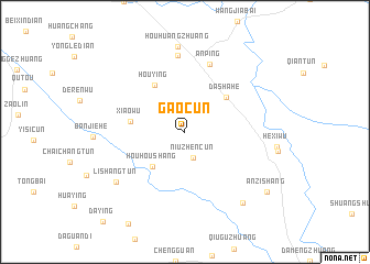 map of Gaocun