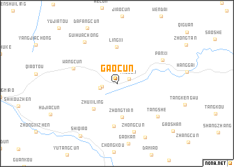 map of Gaocun