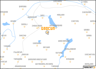 map of Gaocun