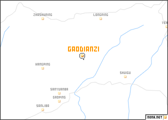 map of Gaodianzi