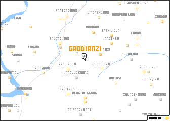 map of Gaodianzi