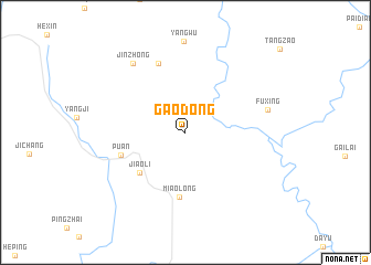 map of Gaodong