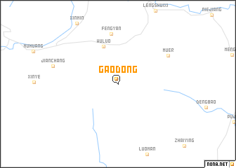 map of Gaodong