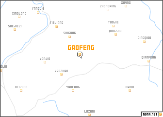 map of Gaofeng