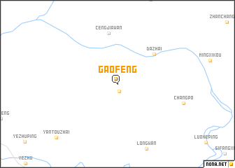 map of Gaofeng