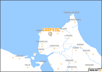 map of Gaofeng