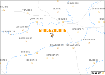 map of Gaogezhuang