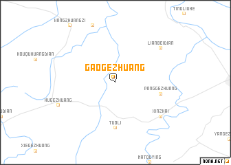 map of Gaogezhuang