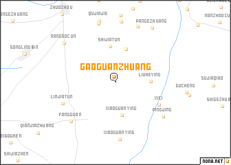 map of Gaoguanzhuang