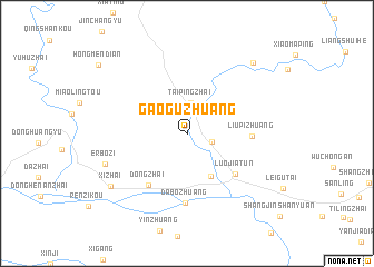 map of Gaoguzhuang