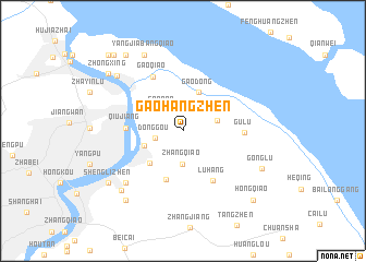 map of Gaohangzhen