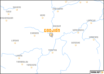 map of Gaojian