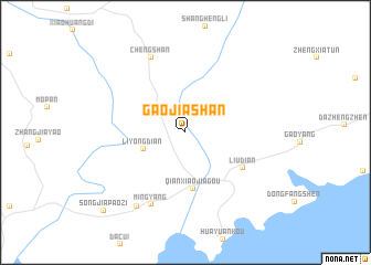 map of Gaojiashan