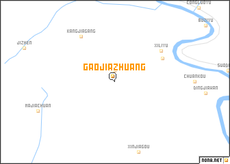 map of Gaojiazhuang