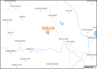 map of Gaojia