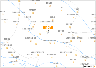 map of Gaoji