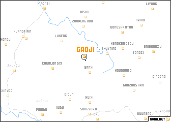 map of Gaoji