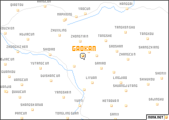 map of Gaokan