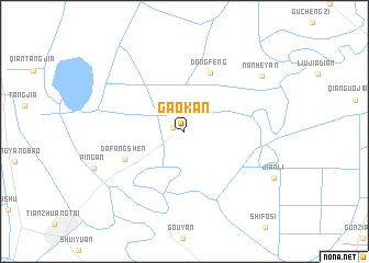 map of Gaokan