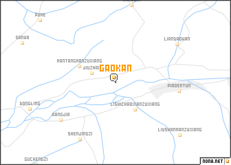 map of Gaokan