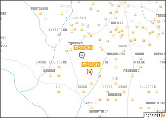 map of Gaoko