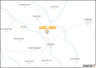 map of Gaoliban
