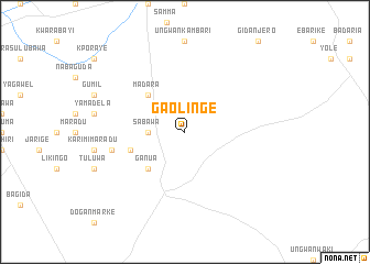 map of Gaolinge