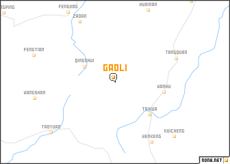 map of Gaoli