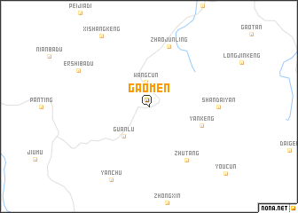 map of Gaomen