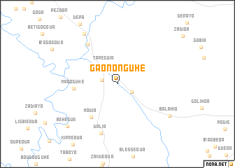 map of Gaononguhé