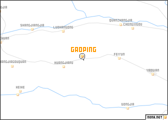 map of Gaoping