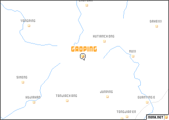map of Gaoping