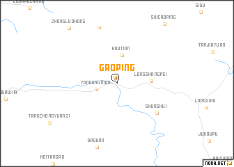 map of Gaoping