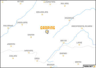 map of Gaoping