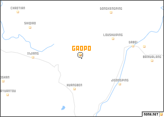 map of Gaopo