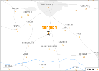 map of Gaoqian