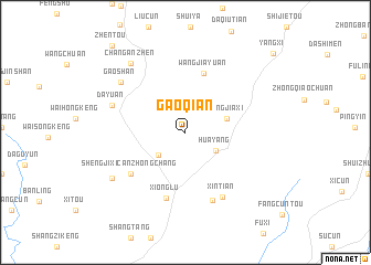 map of Gaoqian