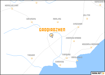 map of Gaoqiaozhen