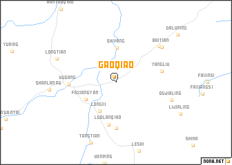 map of Gaoqiao