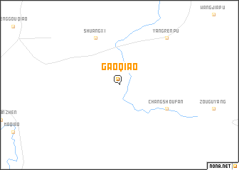 map of Gaoqiao